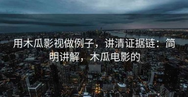 用木瓜影视做例子，讲清证据链：简明讲解，木瓜电影的