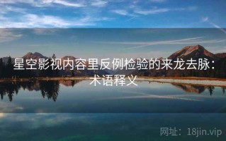 星空影视内容里反例检验的来龙去脉：术语释义