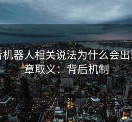 爱看机器人相关说法为什么会出现断章取义：背后机制