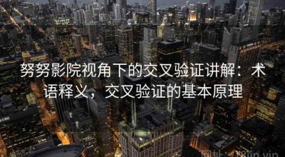 努努影院视角下的交叉验证讲解：术语释义，交叉验证的基本原理