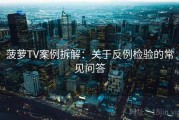 菠萝TV案例拆解：关于反例检验的常见问答