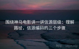 围绕神马电影讲一讲信源层级：理解路径，信源编码的三个步骤
