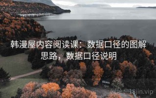 韩漫屋内容阅读课：数据口径的图解思路，数据口径说明