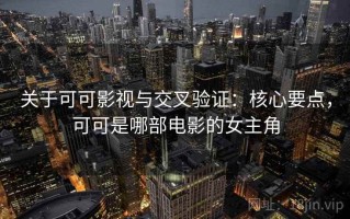 关于可可影视与交叉验证：核心要点，可可是哪部电影的女主角
