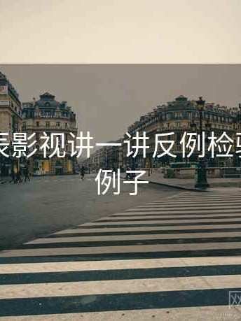 围绕星辰影视讲一讲反例检验：典型例子