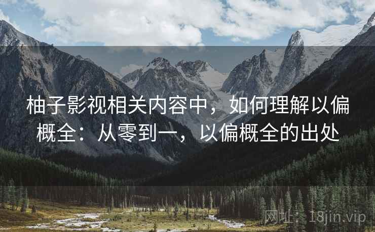 柚子影视相关内容中，如何理解以偏概全：从零到一，以偏概全的出处