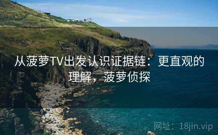 从菠萝TV出发认识证据链:更直观的理解,菠萝侦探 从菠萝TV出发认识证据链:更直观的理解,菠萝侦探