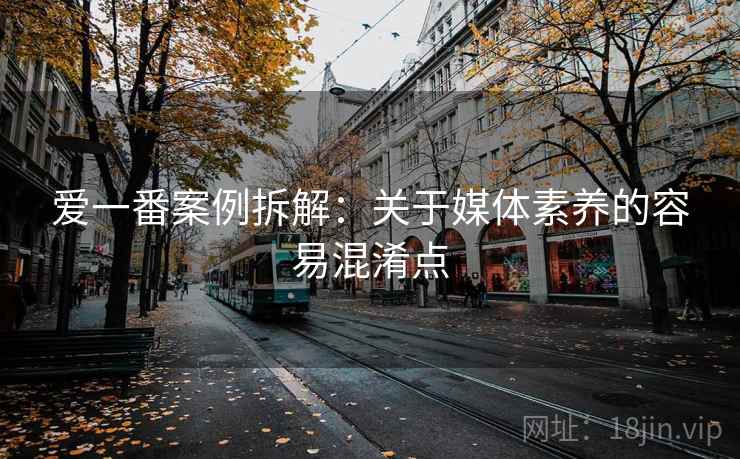 爱一番案例拆解：关于媒体素养的容易混淆点