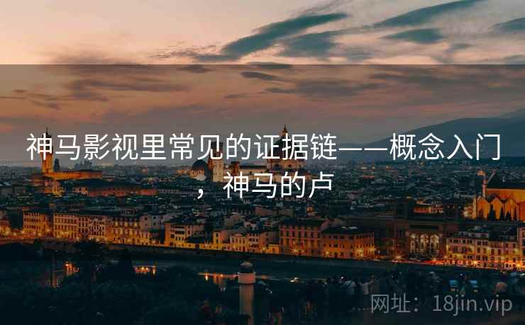 神马影视里常见的证据链——概念入门，神马的卢