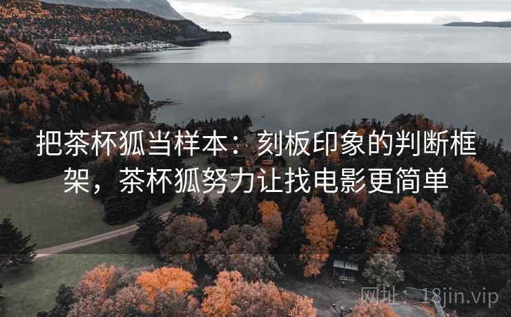 把茶杯狐当样本：刻板印象的判断框架，茶杯狐努力让找电影更简单