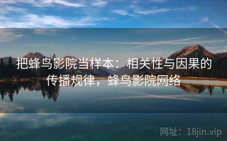 把蜂鸟影院当样本：相关性与因果的传播规律，蜂鸟影院网络