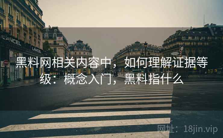 黑料网相关内容中，如何理解证据等级：概念入门，黑料指什么
